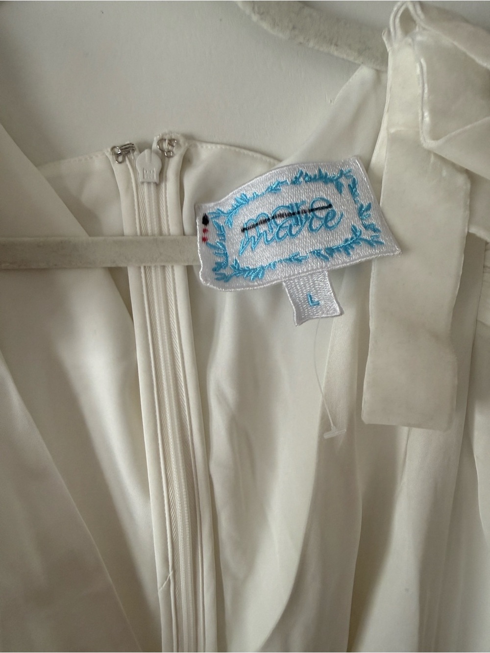 Mave White Bridal Dress - Elegant Strap Detail